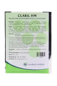 CLARIL HM 25 g - odstranění kovů z vína