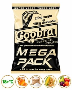 COOBRA Mega Pack kvasnice 18% - (cukr, ovoce, med a obiloviny)