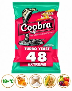 COOBRA 48 Extreme kvasnice 14-21% - (ovoce, cukr, med, obiloviny)