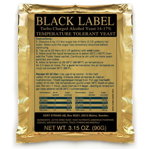 Black Label kvasnice 14-17% (pro cukerný kvas)